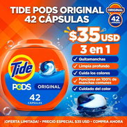 Detergente TIDE PODS ORIGINAL Pomo de 42 CÁPSULAS - Img 56484585