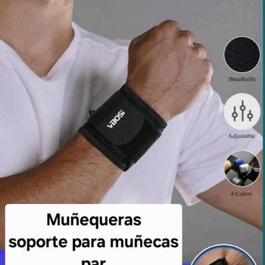 Muñequeras para levantar pesas/  báscula manual digital/Muñequeras con straps/ soporte muñecas ymàs - Img 124304310