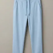 Pantalón de Chándal Holgado de Felpa - Azul Cielo (Talla XL) - Img 57302336