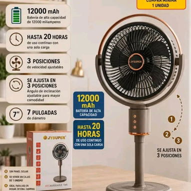 Ventiladores Recargables x unidad y x cantidad - Img 126114729