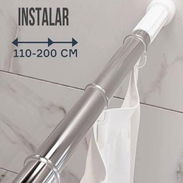 Cortinero metálico expandible para baño 🌷Medida: 110 hasta 200 cm - Img 53457394