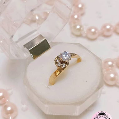 Anillos y alianzas de compromiso de oro 10k originales calidad garantizada - 8/10