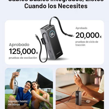Cargador portátil Ecoflow Rapid de 25000 mAh con 170w de potencia para teléfonos y laptops - 3/8