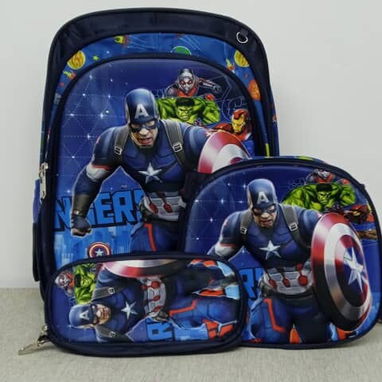 Mochilas con merendero y cartuchera para niñas y niños - Img 123282578