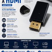 ADAPTADOR CONVERSOR DISPLAY PORT A HDMI - Img 46687669