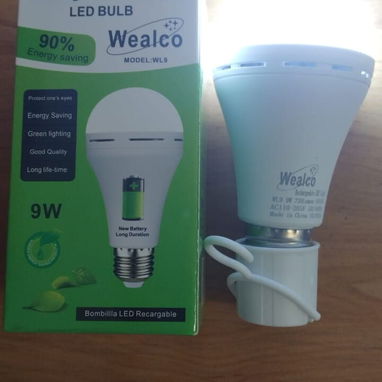 💡💡BOMBILLO RECARGABLE Led 9w  💠Luz Blanca 💠Hasta 7 horas de duración de batería   💵 Precio: 1500 cup  📱55340112 - 2/2