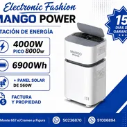 ✅GENERADOR MANGO POWER UNION 6900 W/H  4000W PICO 8000W + PANEL DE 560W 3000USD - Img 53877775