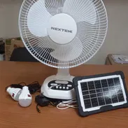 Ventilador recargable +panel solar y accesorios - Img 55396015