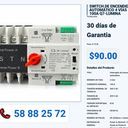 SWITCH DE ENCENDIDO AUTOMÁTICO 4 VÍAS - 100A Q7-LUMINA VPT-0334 - Img 55993264