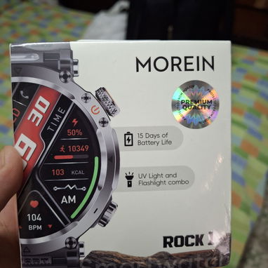 Smartwatch militar super duro con esfera de acero modelo Rock1 con batería de 600 mah y resistencia al agua - Img 123936889