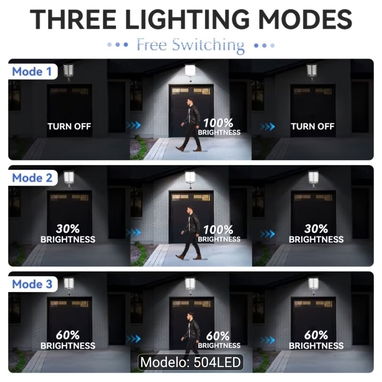 Lámpara Solar LED Exterior - 3/5