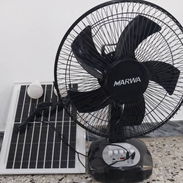 Ventilador recargable de mesa con panel solar - Img 55628049
