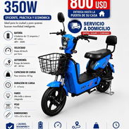 MOTO BICICLETA, 350W VARIOS COLORES - Img 56524196