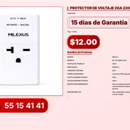 PROTECTOR DE VOLTAJE 20A 220V MILEXUS VPT-0231 - Img 56216354