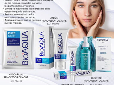 ✅✅ kit anti acne bioaqua profesional con crema, serum y limpiador anti acne completo skincare✅✅ - Img 48615870