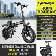 🚲 Bicicleta Eléctrica Plegable LockRun 400W - Img 56844164