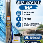 Bomba sumergible 1HP Ideal para pozos 110 volt Salida 1.25 pulgada*pulgada y cuarto*MENSAJERIA x costo Adicional - Img 57829252