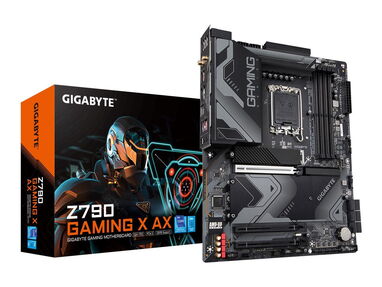 GIGABYTE Z790 GAMING X AX LGA 1700 Intel Z790 ATX Motherboard with DDR5, M.2, PCIe 5.0, USB 3.2 Gen2X2 Type-C - Img main-image