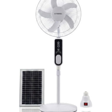 Ventilador Recargable Stavel 16" con panel solar y bombillo - Img 121789748