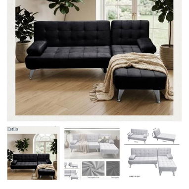 📌SOFA CAMA, SOFA EN L, BUTACONES Y JUEGOS DE TERRAZAS 🛋️ 📌 ESTANTES DE COCINA, DE BELLEZA Y OTROS, MESA DE ESCRITORIO - Img 122778699