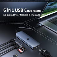 Hub USB C, el adaptador esencial 6 en 1 para Mac Pro/Air, iPad Pro, iMac y más, 4K HDMI, 100W PD, USB 3.0/2.0, - Img 57124789