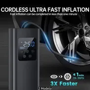 Inflador de neumáticos digital portátil con batería recargable - Img 57012867