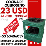 Cocina Fogón de Petróleo de 2.5 L Cuadrada Verde - Img 54650461