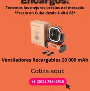 Ventiladores Recargable 20k mAh por ENCARGOS MAYORISTA Y MINORISTAS - Img 50651828