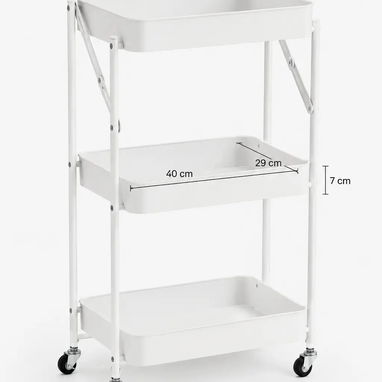 Carrito Organizador Plegable de 3 Niveles - Img 124267015