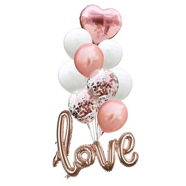 Set de globos de corazones y estrellas - Img 114710348