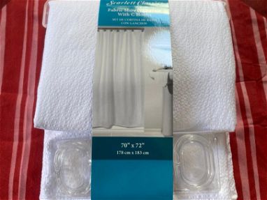 Cortinas de baño de tela poliéster antimoho y más - Img 65988722