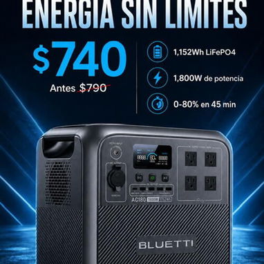 Gran Rebaja!! Los mejores precios de estaciones de energia portables, marcas como Ecoflow, Bluetti, Anker, Daran - 2/10