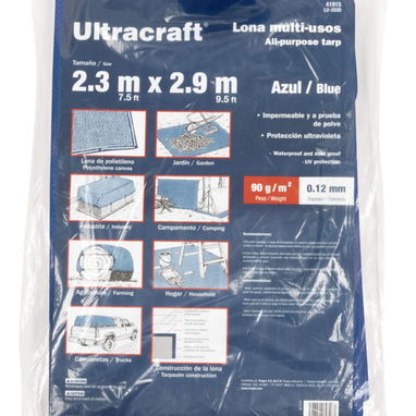 Lona azul multi-usos marca pretul de 2x3 m nueva en nylon 54321470 - 2/4