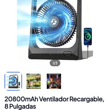 Ventiladores recargables - 5/6