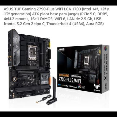 Kit 12-14gen Z790 Asus Tuf Gaming Plus Wifi + Intel Core I3 14va + 16RAM - 2/3