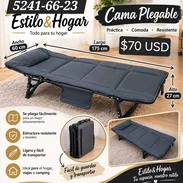 CAMA PLEGABLE DE COLOR NEGRO EN $70 USD - Img 58082106