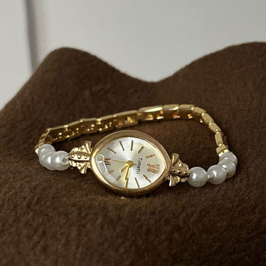 Reloj de perlas naturales vintage - Img 121235714