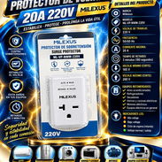 PROTECTOR DE VOLTAJE 20A 220V MILEXUS, ENTREGA DE FACTURA PARA SU GARANTÍA. VARIEDAD DE PROTECTORES Y REGULADORES - Img 57443543