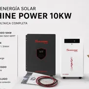 Instalación de Kit Solar de 10 kw Sunshine Power Batería de 16KW Inversor híbrido 10 KW. 10 paneles Bifaciales de 580 kw - Img 55437412