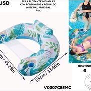 Silla flotante inflable con portavasos - Img 56191956