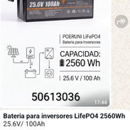 Batería para inversores 25.6 w/ 100 ah - Img 56240279