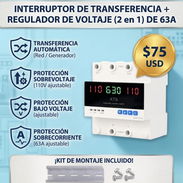 INTERRUPTOR DE TRANSFERENCIA AUTOMÁTICA + REGULADOR 2 EN 1! 120V - Img 55893226