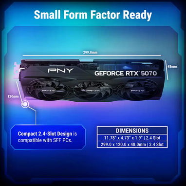 🎮 NVIDIA RTX 5070 OC 12GB GDDR7 PNY TRIPLE FAN NUEVA SELLADA ENVÍO GRATIS HABANA + GARANTÍA - Img 122444921
