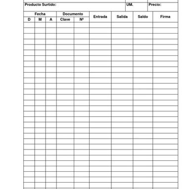 TARJETAS DE ESTIBA - 2/3