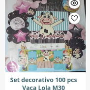 **Set Decorativo Vaca Lola 100 PIEZAS** - Img 56874216