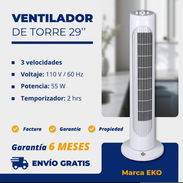Ventilador Torre marca EKO. 6 meses de Garantía. Domicilio incluido. - Img 57955770