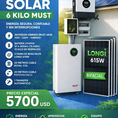 Kit completo de sistema Solar de energía renovable varios disponible - Img 124307475