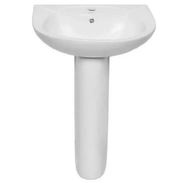 🚽 Lavamanos De Pedestal De Cerámica  Marca: AKUA Medidas: 505 x 415 x 185 mm Pedestal: 155 x 160 x 740 mm ,A 70 USD o - Img 56077080