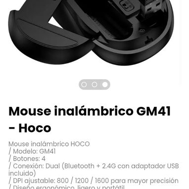 Mouse inalámbrico HOCO. Modelo: GM41 - Img 121859282