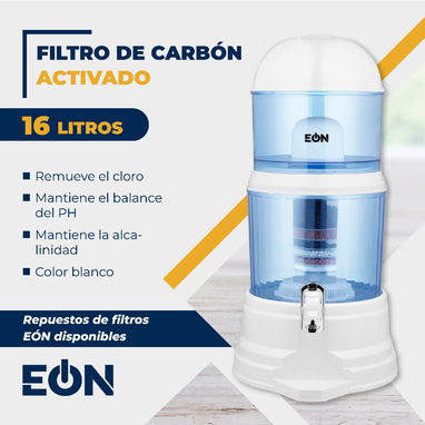 馃毀 Filtro de Carb贸n Activado Color Blanco & Az煤l, Marca E脪N 馃毀 - Img 105271360